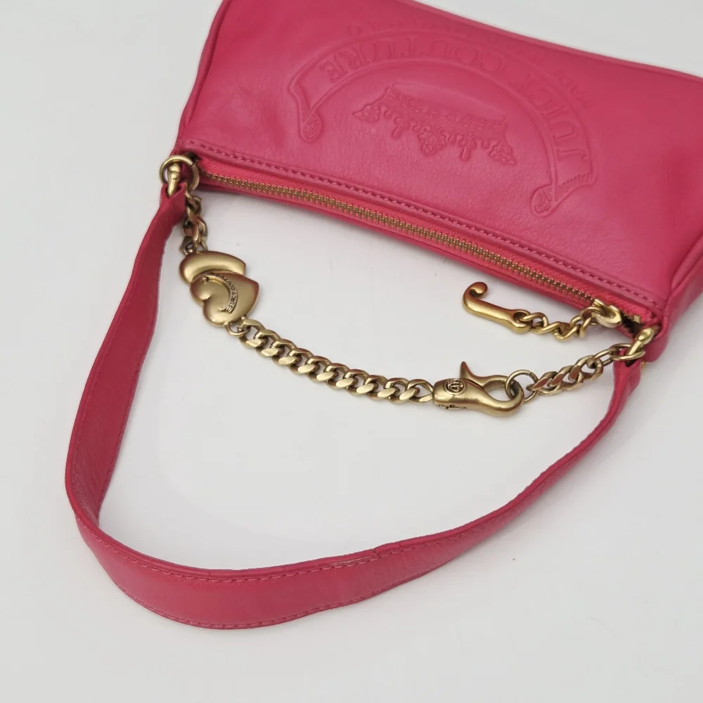 VINTAGE Y2K JUICY COUTURE GENUINE LEATHER BAGUETTE BAG